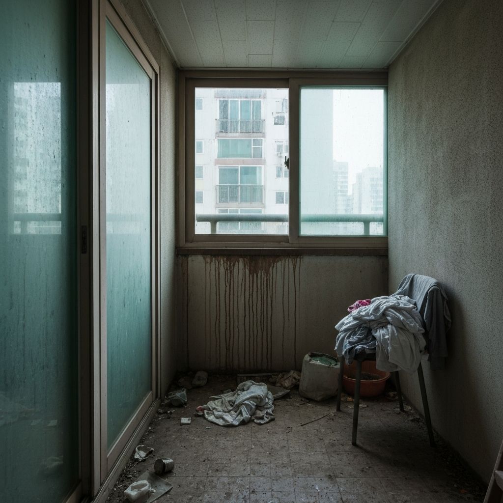 베란다 청소 청소 전