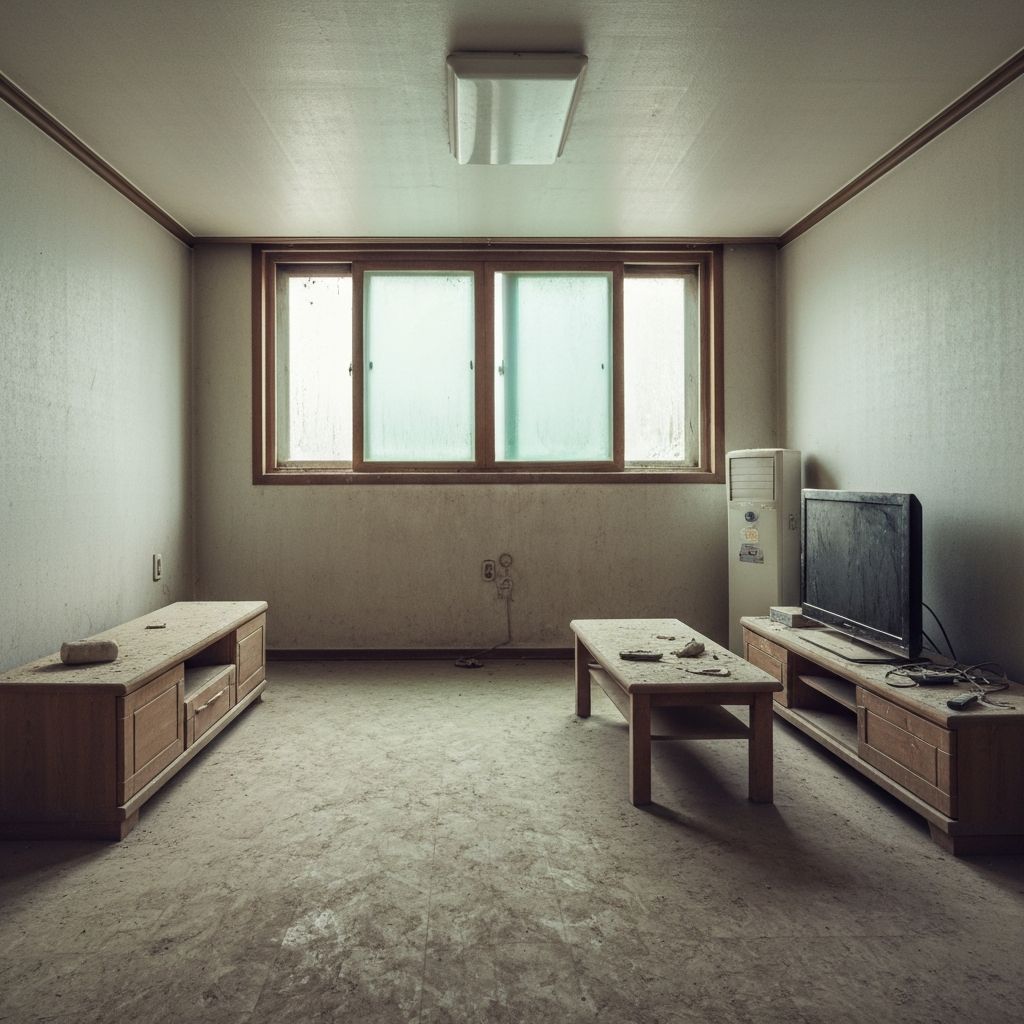 거실 청소 청소 전